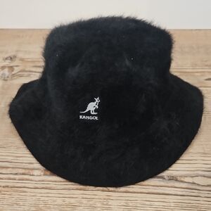 Kangol Black Fugora Lahinch Plush Bucket Hat